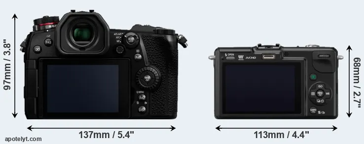 Comparison G9 or GF2 rear