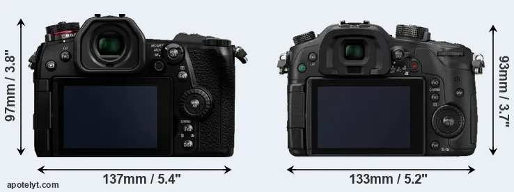 Comparison G9 or GH4 rear