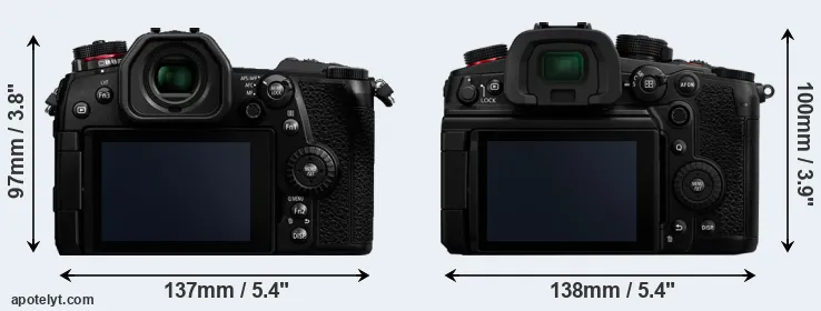 Comparison G9 or GH7 rear