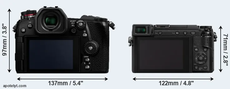 Comparison G9 or GX85 rear