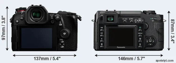Comparison G9 or L1 rear