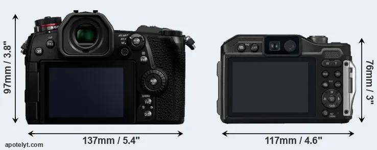 Comparison G9 or TS7 rear