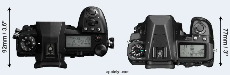 Compare G9 versus K-3 II top