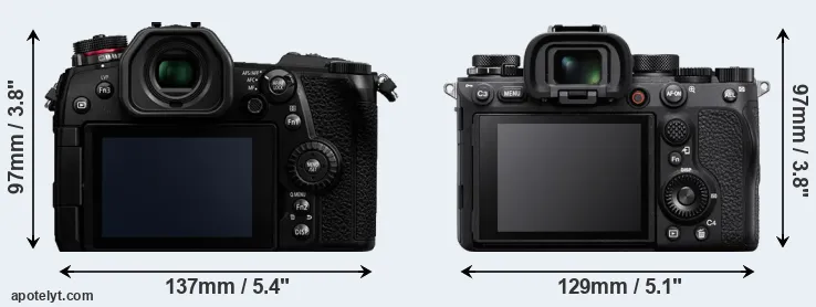Comparison G9 or A1 rear