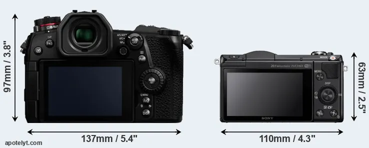 Comparison G9 or A5000 rear