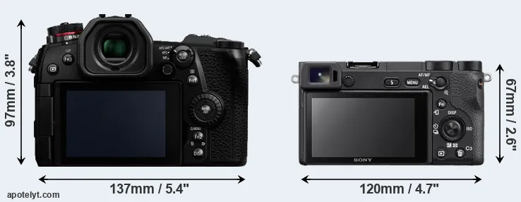 Comparison G9 or A6500 rear