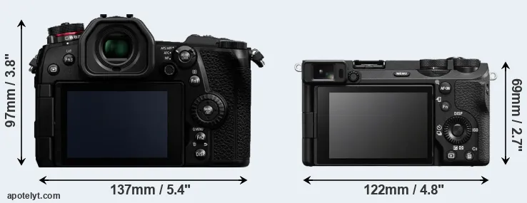 Comparison G9 or A6700 rear