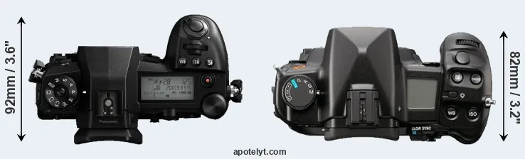 Compare G9 versus A900 top