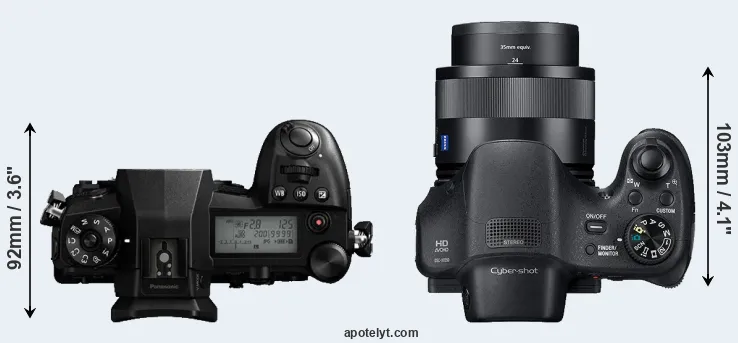 Compare G9 versus HX350 top