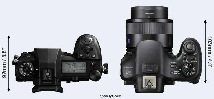 Compare G9 versus HX400V top