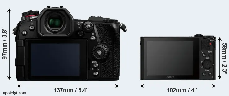 Comparison G9 or HX90V rear