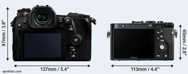 Comparison G9 or RX1R rear