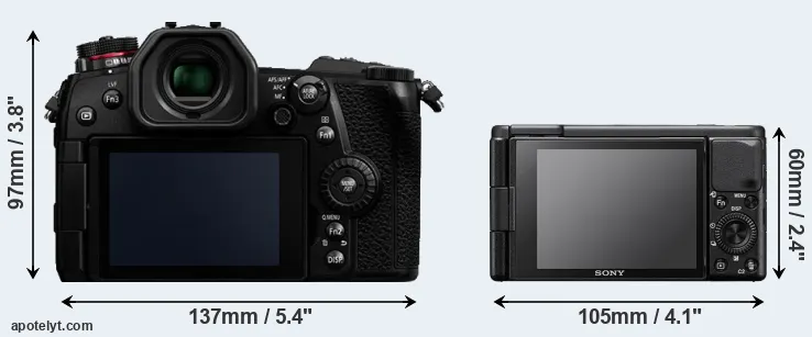 Comparison G9 or ZV-1 rear