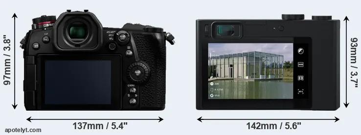 Comparison G9 or ZX1 rear