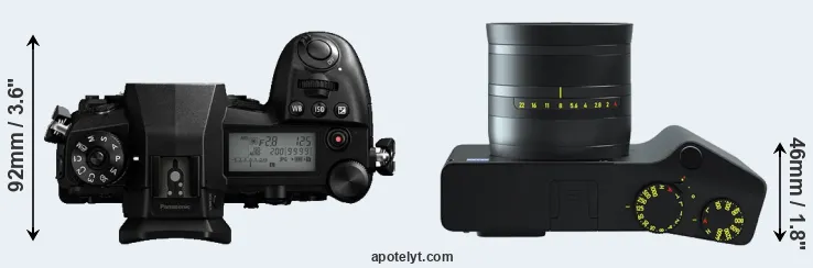 Compare G9 versus ZX1 top