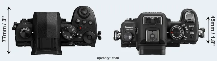 Compare G90 versus GH1 top