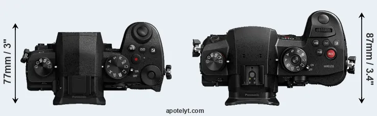 Compare G90 versus GH5s top