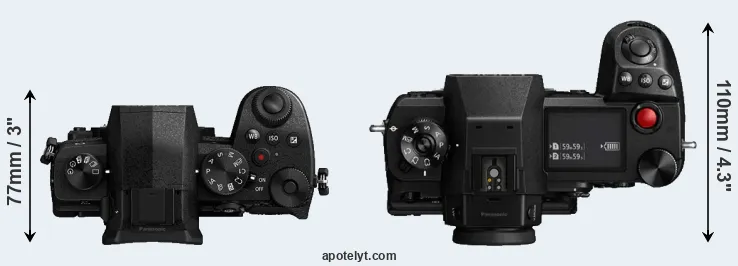 Compare G90 versus S1H top