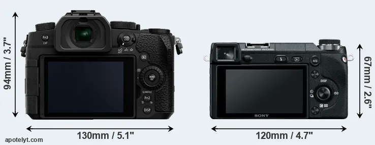Comparison G90 or NEX-6 rear