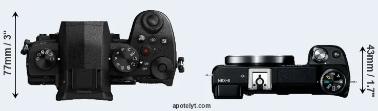 Compare G90 versus NEX-6 top