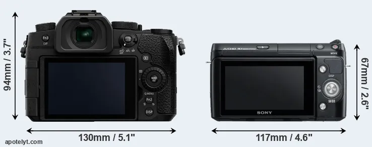 Comparison G90 or NEX-F3 rear