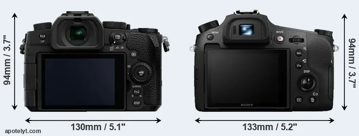 Comparison G90 or RX10 III rear