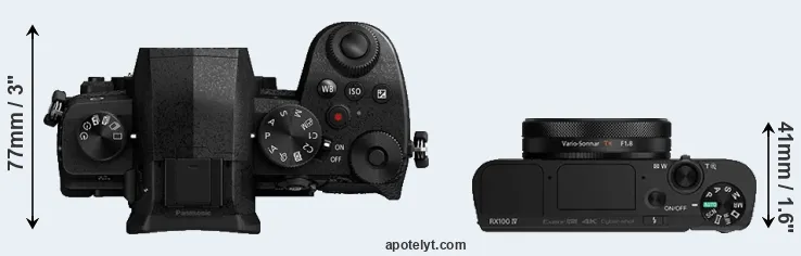 Compare G90 versus RX100 IV top