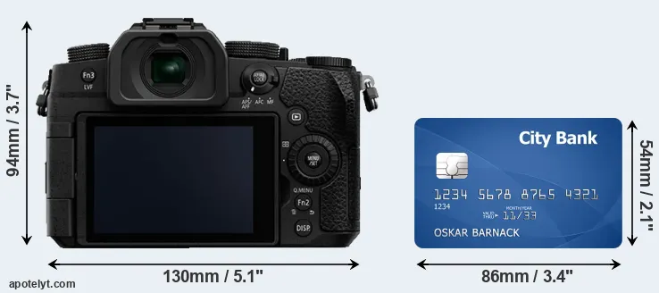 G95 and credit card rear side