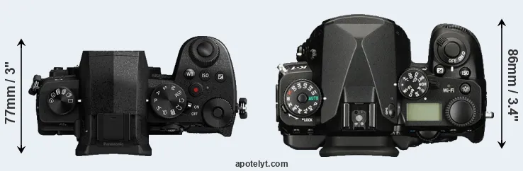Compare G95 versus K-1 top
