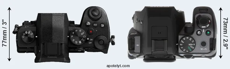Compare G95 versus K-S2 top
