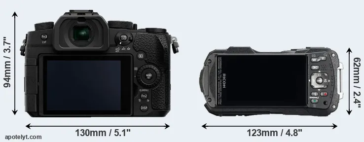 Comparison G95 or WG-60 rear