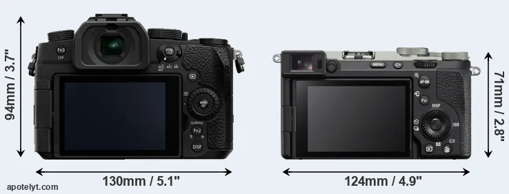 Comparison G95 or A7C R rear