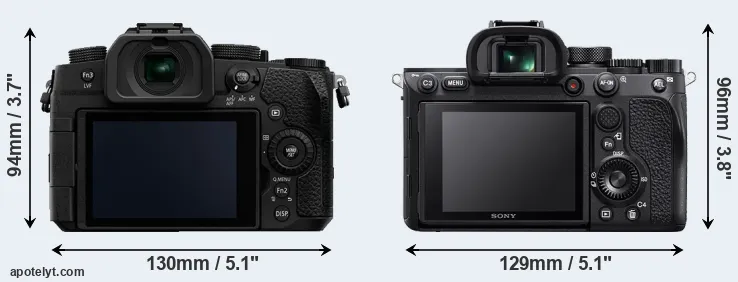 Comparison G95 or A7R IV rear