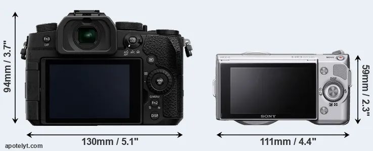 Comparison G95 or NEX-5 rear