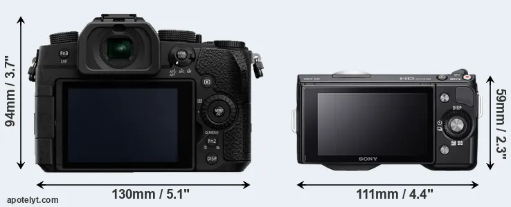 Comparison G95 or NEX-5N rear