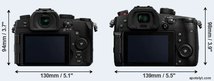 Comparison G97 or GH5 II rear