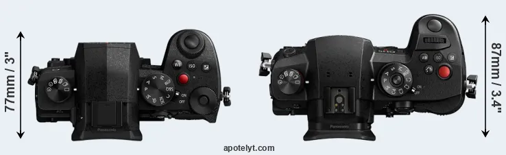 Compare G97 versus GH5 II top