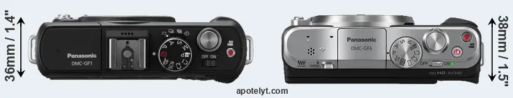 Compare GF1 versus GF6 top