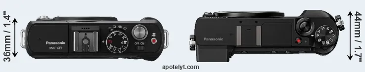 Compare GF1 versus GX80 top