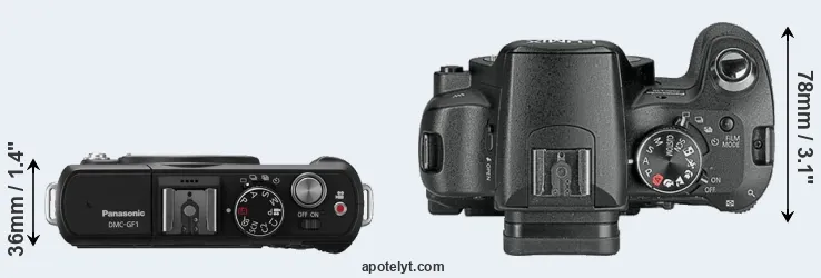 Compare GF1 versus L10 top