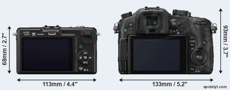 Comparison GF2 or GH3 rear