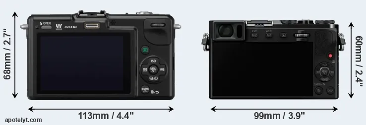 Comparison GF2 or GM5 rear