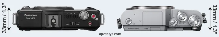Compare GF2 versus GX800 top