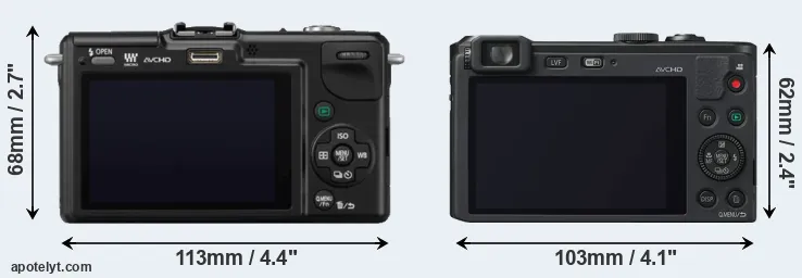 Comparison GF2 or LF1 rear