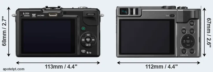 Comparison GF2 or TZ90 rear