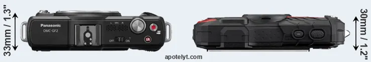 Compare GF2 versus WG-60 top
