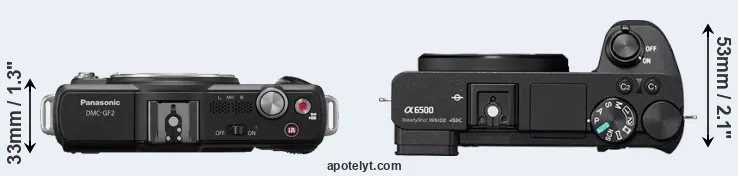 Compare GF2 versus A6500 top