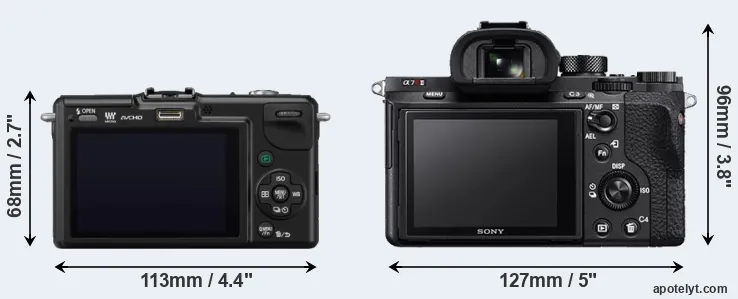 Comparison GF2 or A7R II rear