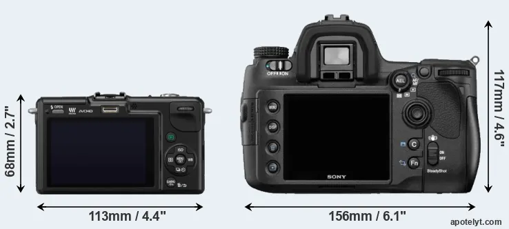 Comparison GF2 or A850 rear