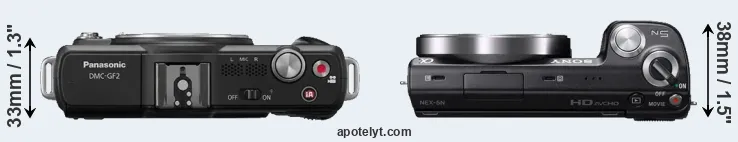 Compare GF2 versus NEX-5N top